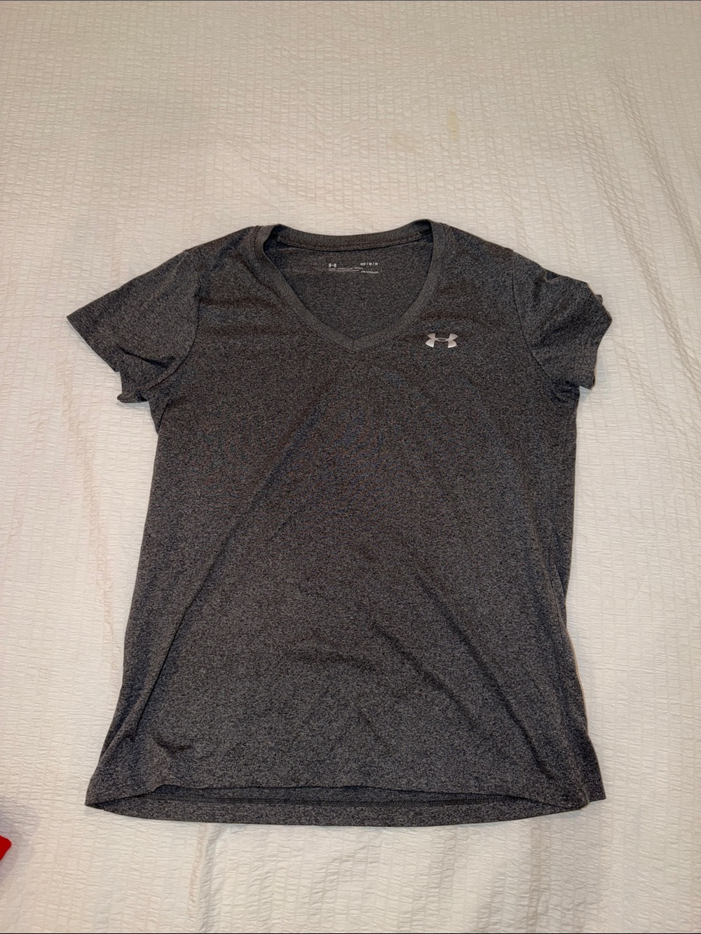 Under Armour Women's Dark Gray V-Neck Tech Tee
